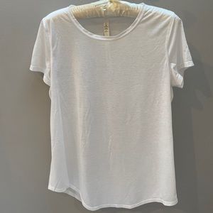 Lululemon white sheer tshirt